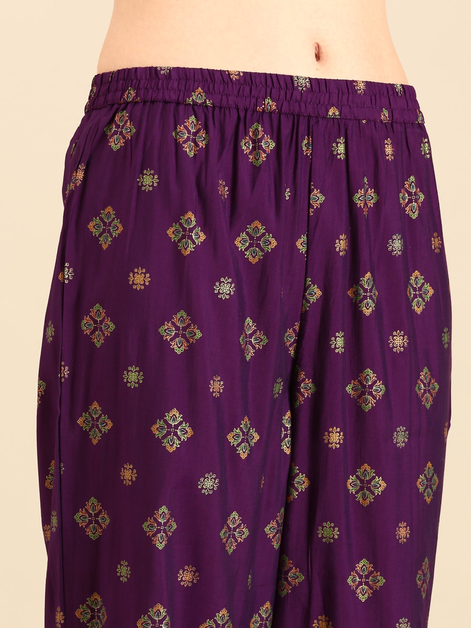 Purple Muslin suit with banarasi dupatta - Image 6